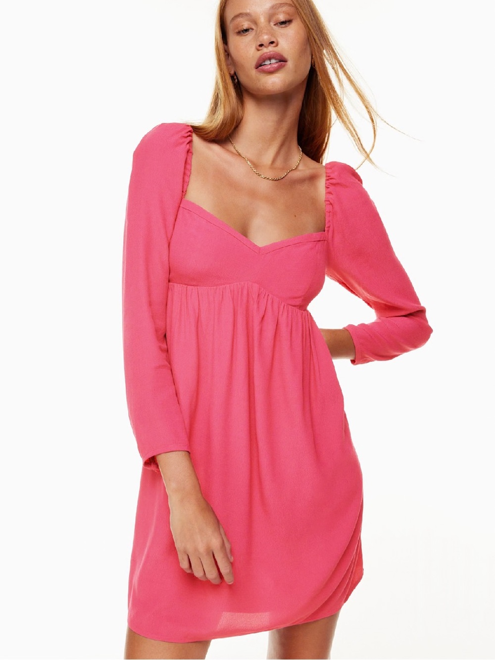 Aritzia Sunday Best Halle Dress in Ultra Pink - Size XS